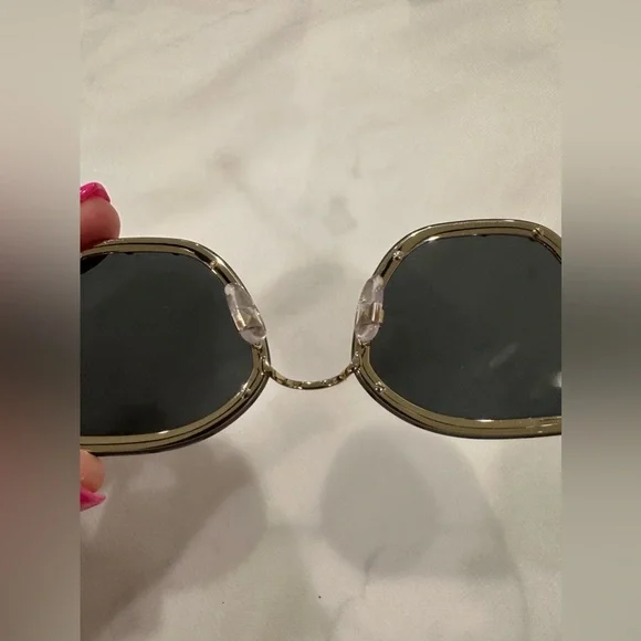 Valentino Cat Eye Crystal Embellished Acetate And Gold Tone Sunglasses Authentic